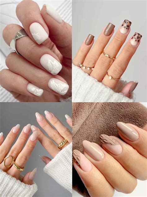 neutral color nail designs